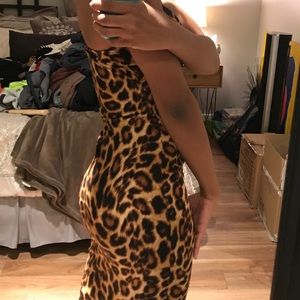 Lac Bleu Cheetah Print Dress by Angela Simmons XS